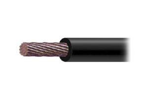 Cable de Cobre Recubierto THW-LS Calibre 2/0 AWG 19 Hilos Color Negro (Retazo de 5 metros)