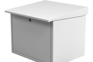 Gabinete para resguardo de baterías (hasta dos baterías PL110D12). Lámina Galvanizada.