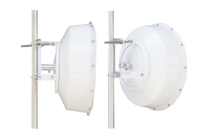Antena direccional de alta resistencia, Ganancia 30 dBi, (4.9 -6.4 GHz), Plato hondo para mayor inmunidad al ruido, Conectores N-Hembra, Montaje incluido.