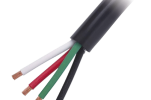Cable Eléctrico de Uso Rudo 4 Hilos Calibre 18 AWG, Hasta 600 V. Rollo de 100 m.