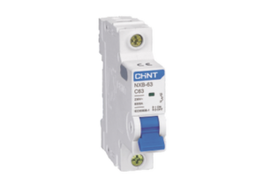 INTERRUPTOR TERMOMAGNÉTICO RIEL DIN, SERIE: NXB-63, CURVA: C, 10A, 240/415V, 2P, 6KA, ROHS (SKU:814091)