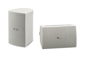 Altavoz de Montaje en Pared, 2 vias, Woofer 4 in, Tweeter 1 in, IPX3, 8 ohms, 70/100V, Color Blanco, Par