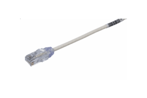 Cable de Parcheo TX6, UTP Cat6, Diámetro Reducido (28AWG), Color Blanco, 20 cm