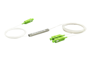 Splitter (Divisor Óptico) tipo PLC, de 1x2, conectores SC/APC