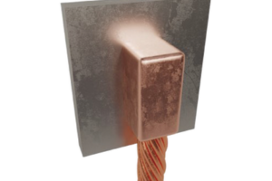 MOLDE SOLD. EXOTERMICA CONEXION DE CABLE VERTICAL DE PASO A SUPERFICIE DE ACERO VERTICAL DE 90° DE 4/0