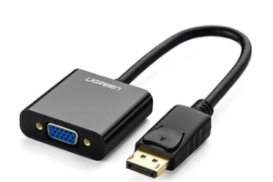 Convertidor DP macho a VGA hembra (negro)