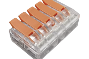 Conector Compacto para 1 Cable de Entrada 4 Cables de Salida / Cables Compatibles 28AWG-12AWG