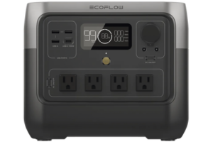 EcoFlow River 2 Pro | Estación de Energía Portátil 768Wh / 4 AC 800W (Max. 1600W) / 1 USB-C 100W / 3 USB -A 12W / Cargador de Coche 10A, 126W Max. / Conectividad WiFi y Bluetooth (App) / Carga Solar 220W Max.