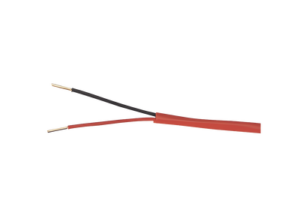 Cable de Alarma contra incendios, Bobina de 305 Metros: 2x16 AWG, Color Rojo, Tipo FPLR,  (UL) FT4, Ideal para Sistemas de Detección de Incendios y Evacuación.