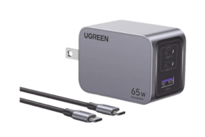 Cargador de 65W serie Nexode PRO | 3 Puertos de Carga Rápida | 2 USB-C | 1 USB-A | Tecnología GaN II | Power Delivery 3.0 | Quick Charge 4.0 | Chip Confiable y Carga Inteligente | Optimiza la Experiencia de Carga |  Incluye  cable USB-C