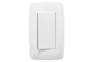 Placa con Interruptor Sencillo / 127 V 10 A /3 Módulos.