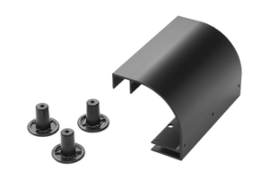 Accesorio de Bajada de Cable, Para Instalación en Escalerilla Hoffman, de Aluminio, Color Negro