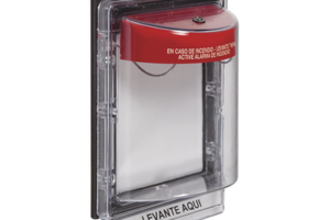 Cubierta Protectora Serie Stopper II® De Policarbonato, Con Alarma, Montaje en Superficie, Interior/Exterior, Etiqueta en Español