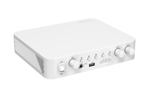 Amplificador una Zona / 2 Canales / 30 W por Canal / Conexión Bluetooth / Salida 4-8 Ω x 2 / 100V COM x 2 / Uso Interior
