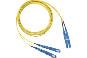 Jumper de Fibra Optica Monomodo 9/125 OS2, LC-SC Duplex, OFNR (Riser), Color Amarillo, 10 Metros