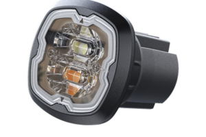 Estrobo Oculto, 6 LED, Claro, SAE Clase I, Empotrable, Lente Transparente