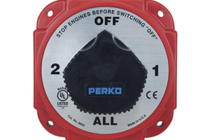 Switch Selector de Batería y Alternador de Servicio Pesado, para Sistemas Eléctricos Marinos