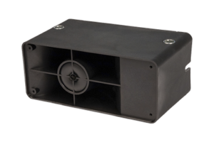 Alarma de reversa vehicular con montaje universal, 12-24 Vcc, 117 dBA