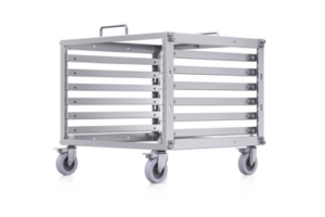 UniFi Rack Móvil de 6 Unidades, incluye 1 patchpanel de 24 puertos Gigabit, no requiere herramientas para armarse, incluye ruedas.