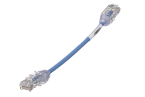 Cable de Parcheo TX6, UTP Cat6, Diámetro Reducido (28AWG), Color Azul, 6in (15.2 cm)