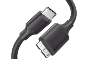 Cable USB Tipo C 3.0 a Micro Tipo B | 1m |Carga Rápida | 5 Gbps | Transferencia de Datos | Blindaje Interior Múltiple | Compatible con Disco Duro Externo, Portátiles, Seagate, Nikon, Canon.