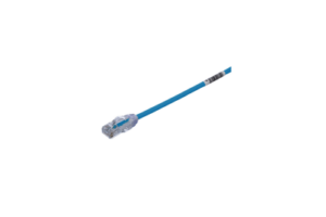 Cable de Parcheo UTP Cat6A, CM/LSZH, Diámetro Reducido (28AWG), Color Azul, 30 ft