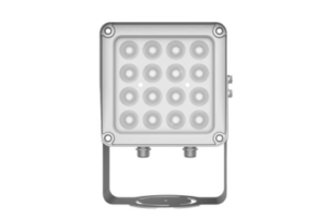 Lampara IR de Luz Continua / 16 Lámparas LED / Distancia Efectiva 16 a 25 metros / Cobertura 40° / Exterior IP66