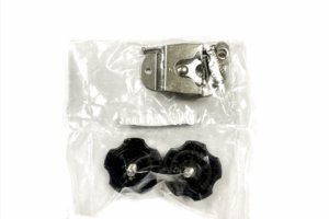 Juego de partes para instalar radio movil marino en bracket, con perrillas en color negro