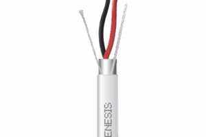 Bobina de 152 Metros de Cable / 2 x 16 AWG / BLINDADO / PLENUM / Color Blanco / Para Aplicaciones de Audio, Seguridad y Control