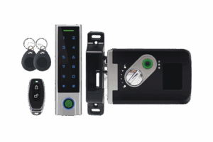 Kit de Cerradura Inteligente / Incluye Teclado y Control Remoto / Soporta Huella, Tarjeta y Contraseña / Teclado Metálico IP65