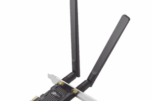 Adaptador  PCIe inalámbrico doble banda AX1800 Mbps / Seguridad Inalámbrica WPA3 /Antena de alta ganancia / Tecnología MU-MUMO 2X2 / Soporte de perfil bajo y Altura completa / Bluetooth 5.2
