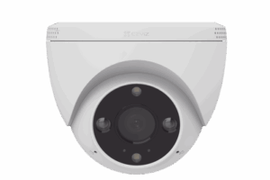 Domo IP 3 Megapíxel (2K) / Wi-Fi / Sirena y Estrobo /Audio de Dos Vías / Detección Humana y Vehiculo / Notificación Push / Audios Personalizables / Ranura Para Memoria hasta 512GB / Uso en Exterior IP67