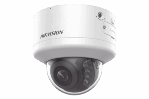 Domo IP 8 Megapixel (4K) / Lente Mot. 2.7 a 13.5 mm / 40 mts IR EXIR / Exterior IP66 / IK10 / DARKFIGHTER / Audio y Alarma I/O / PoE+ / ONVIF / Micro SD / 4 Analíticos: AcuSense, Deteccion Facial, Conteo de Personas por Cruce y Zona