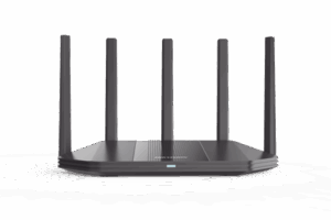 Router Inalámbrico / Wifi 6 / Hasta 3000 Mbps / Doble Banda AC (2.4 GHz y 5 GHz) / 4 Puertos 1000 Mbps /  4 Antenas Omnidireccional / Interior / Beamforming Optimizado