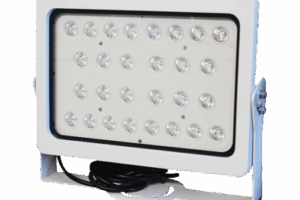 Lampara IR de Luz Estroboscópica / Luz LED Alta Potencia / 28 Lámparas LED / Cuerpo de Aleación de Aluminio / Vidrio Templado / IP66