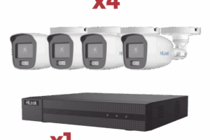 [Kit] DVR 4 Canales TurboHD + 1 Canal IP / 2 Megapixel (1080pLite) / AcuSense Lite / Audio por coaxitron / 1 Bahia de disco duro / 4 Cámaras 2 Megapixel tipo Bala / ColorVu Lite + Microfono Integrado