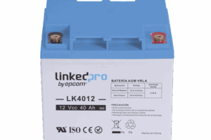 Batería 12 Vcc / 40 Ah / UL / Tecnología AGM-VRLA / Para uso en equipo electrónico, Alarmas de Intrusión / Incendio/ Control de acceso / Video Vigilancia / T2