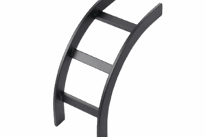 Accesorio de Escalerilla Curva Vertical (Bajada) Exterior, 12 in de Ancho, de Acero, Color Negro