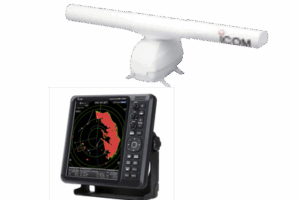 Sistema de radar con antena tipo matriz abierta de 4 pies a 72 Millas Náuticas, y pantalla a color MR1220E de 12.1"