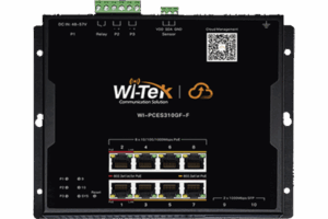 Switch L2 PoE Industrial / Administración Cloud Gratuita / 8 Puertos PoE af/at/bt 10/100/1000 Mbps / 2 Puertos SFP Gigabit / Máx Presupuesto PoE 145 W / Montaje Magnético - Riel DIN.