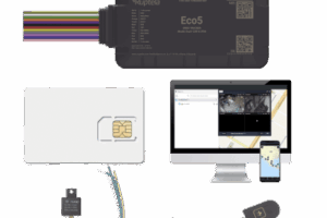 KIT Dispositivo de Rastreo Vehicular / Conectividad LTE Cat1 y LTE-M / BLE 5.0 / GNSS U-blox / Carcasa IP54 / Batería Interna de Respaldo / Detecta Interferencias / Incluye SIM500MB2Y, EPCOMGPSCODE, Relay y boton SOS