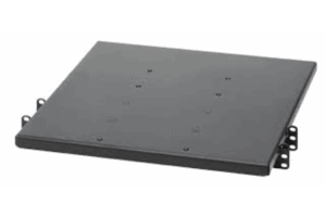 Charola de Doble Fijación en Rack de 2 Postes, 635 mm de Profundidad, y Soporte de Peso de 113 Kg, 1 UR, Color Negro