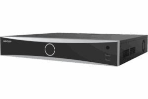NVR 32 Megapíxel (8K) / 32 Canales IP / 16 Puertos PoE+ / ACUSENSE / ANPR / Conteo de Personas / Reconocimiento Facial / 4 Bahías de Disco Duro / Soporta POS / Alarmas I/O