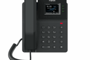 Teléfono IP empresarial para 4 líneas SIP con pantalla LCD de 2.4 pulgadas a color, Opus y conferencia de 6 vías, PoE.