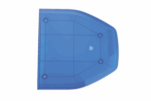 Domo lateral de reemplazo para barra de luces SP216 de la Marca SignalPro, Color Azul