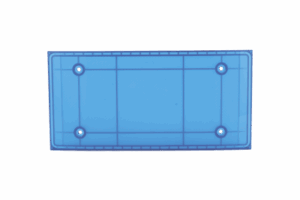 Domo Central Pequeño de reemplazo para barra de luces SP216 de la marca SignalPro, Color Azul