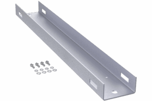 Montaje de Poste Para Gabinetes OSP ComLine de 600 mm de alto (12 UR), De Aluminio, Color Negro