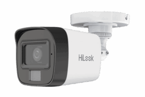 [Dual Light] Bala IP 2 Megapixel (1080p) / Lente 2.8 mm / Ángulo de visión 101° / 20 mts IR + 15 mts Luz Blanca / Micrófono Integrado / ACUSENSE Lite / Exterior IP67 / PoE / dWDR / H.265+ / ONVIF