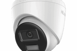 [Dual Light] Turret IP de 2 Megapixel   / Lente 2.8 mm /  Ángulo de visión 101° / 20 mts IR + 15 mts Luz Blanca / Micrófono Integrado / ACUSENSE Lite /  Exterior IP67 / PoE / dWDR / H.265+ / ONVIF