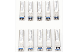 Paquete de 10 Piezas del Transceptor Industrial mini-Gbic SFP 1G LC TX:1310nm Para Fibra Mono Modo 20 Km